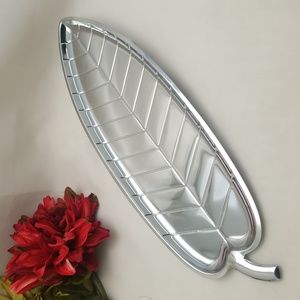 Mid Century Chrome Emson Banana Leaf Tray
